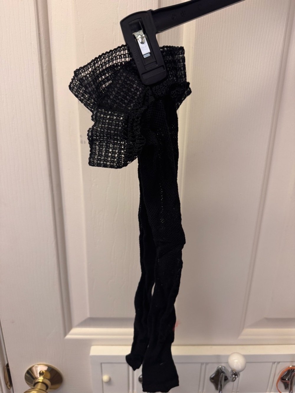 2 pairs (one fish net, one regular) thigh-high Victoria’s Secret stockings